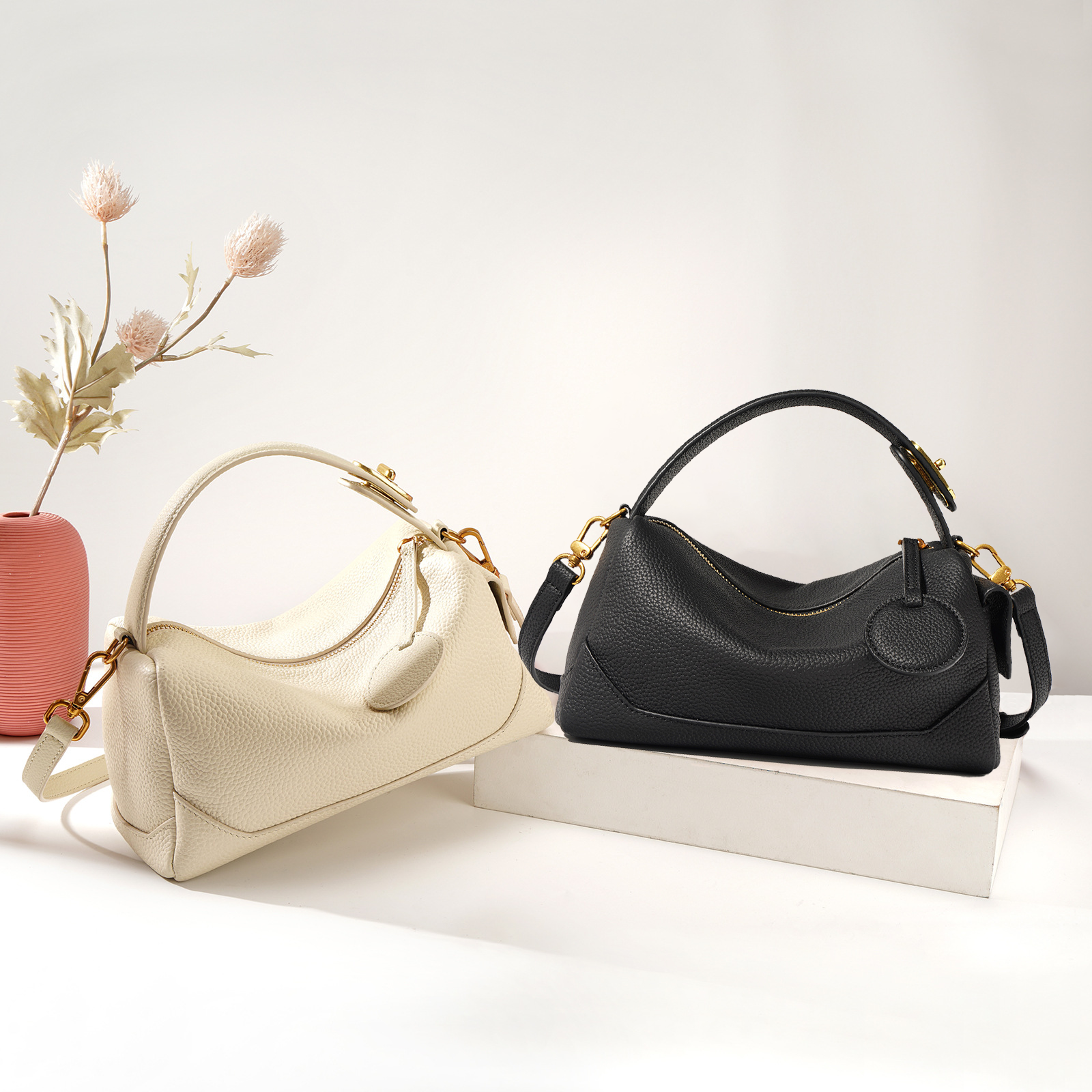 2026女包手提包真皮para mujeres bolsos de hombro皮革肩包